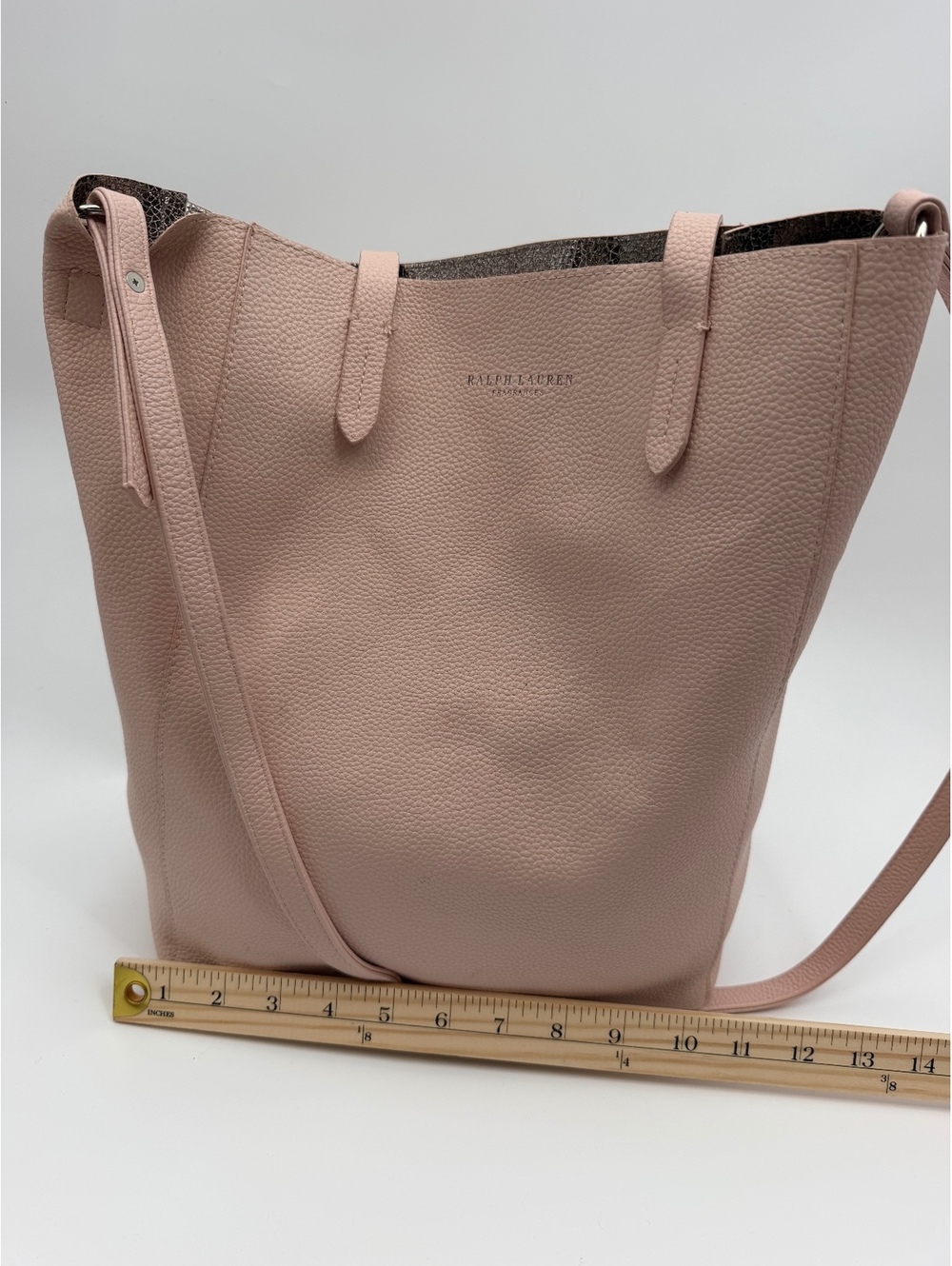 Blush Pink Tote Bag with Shoulder Strap